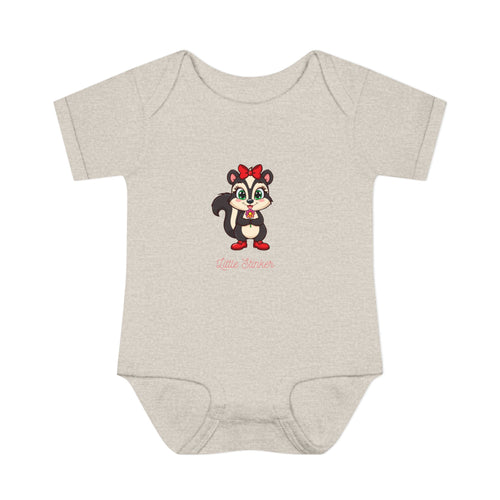 Baby Bodysuit | Cute Skunk Cartoon 'Little Stinker' Graphic Infant Onesie