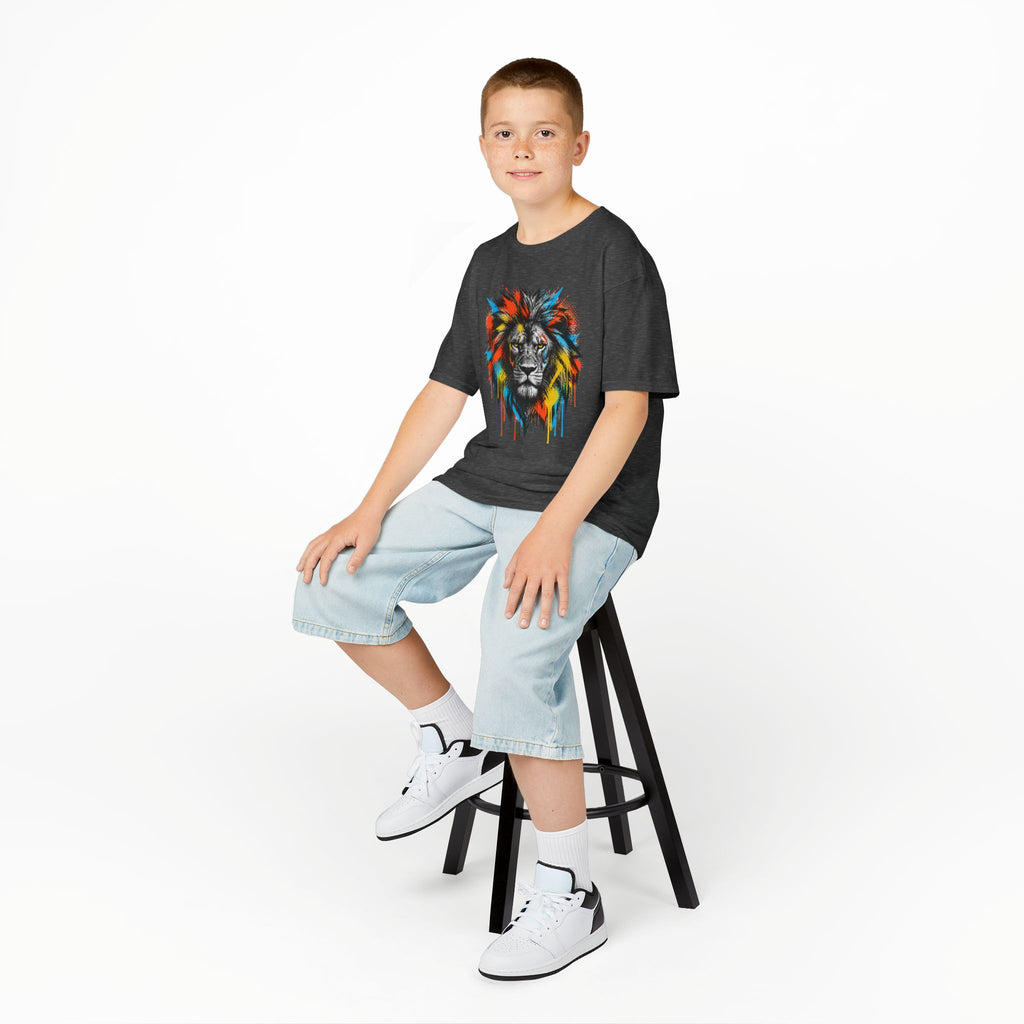 Lion Spirit Colorful Drip T-Shirt