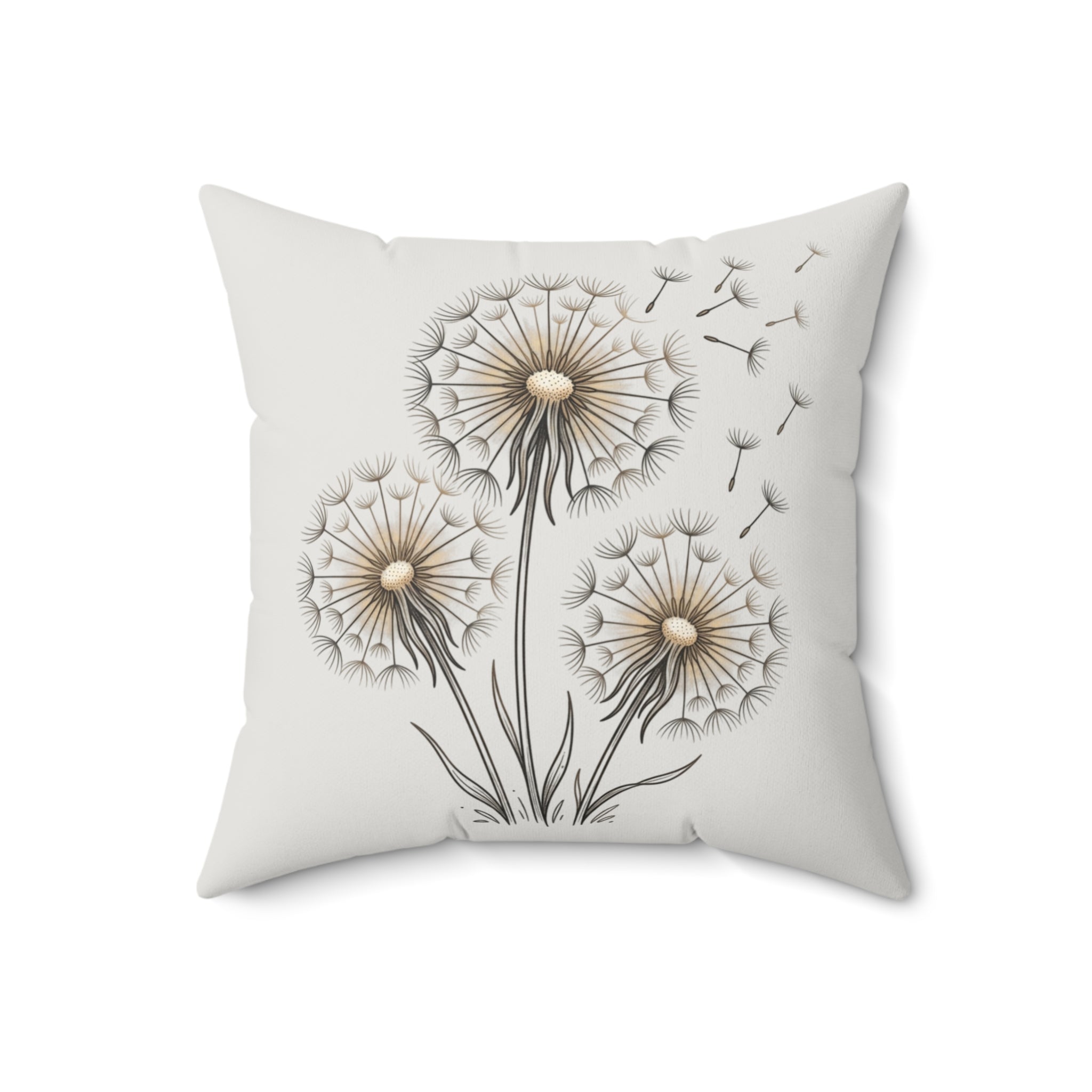 Throw Pillow | Dandelion Blooms Decorative Pillow