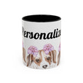 Coffee Mug | Puppy Face with Custom Script Accent Mug (11/15oz)