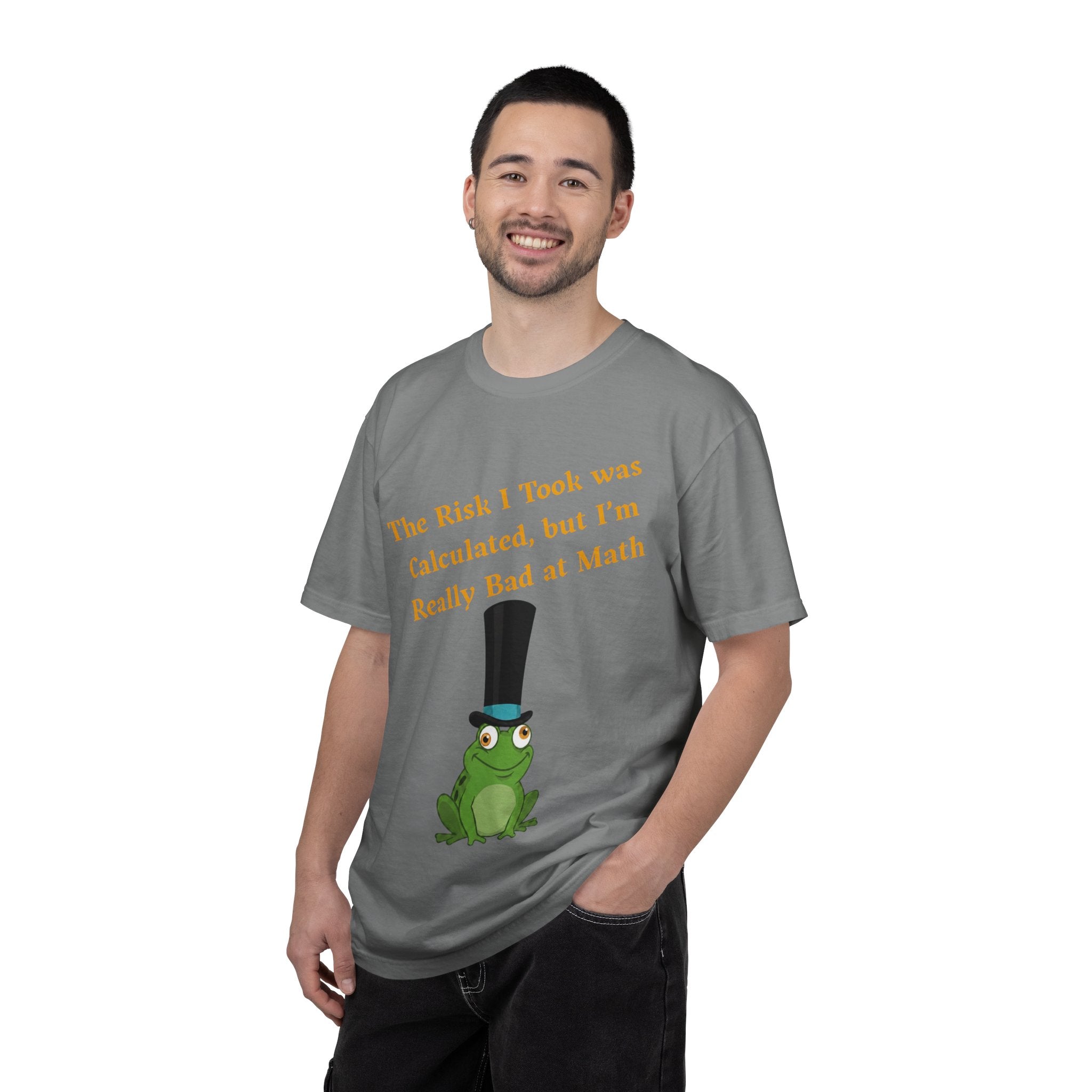 T-Shirt | Funny Frog "The Risk I Took Was Calculated" Graphic Tee