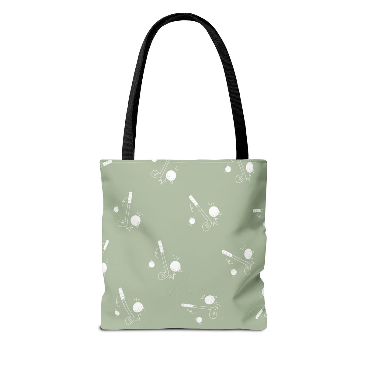 Sage Green and Golf Pattern Tote Bag