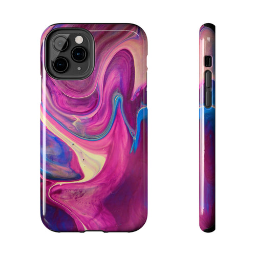 Artistic Paint Pour Design Impact Resistant Phone Case