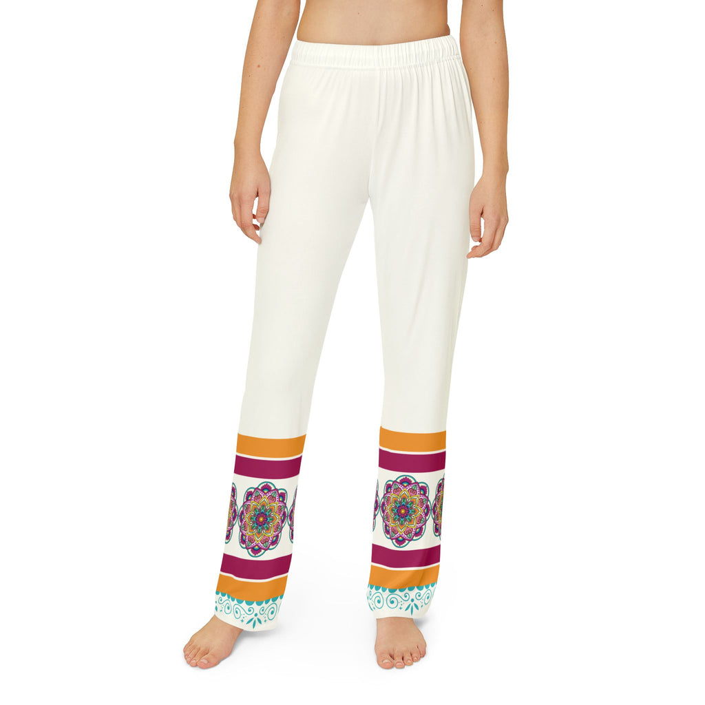 Colorful Mandala Trim Pajama Pants