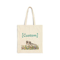 Tote Bag | Custom Puppy Floral Shoulder Bag