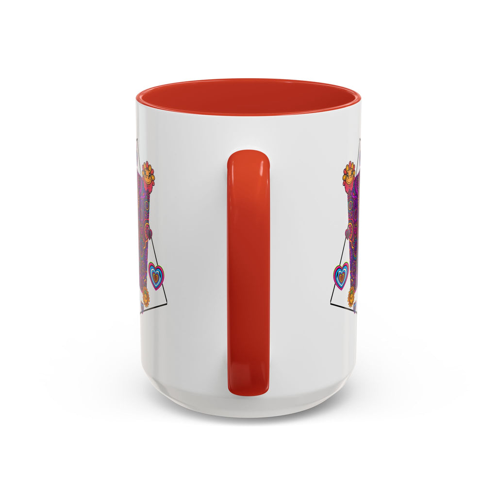Coffee Mug | Psychedelic Lizards Accent Ceramic Mug