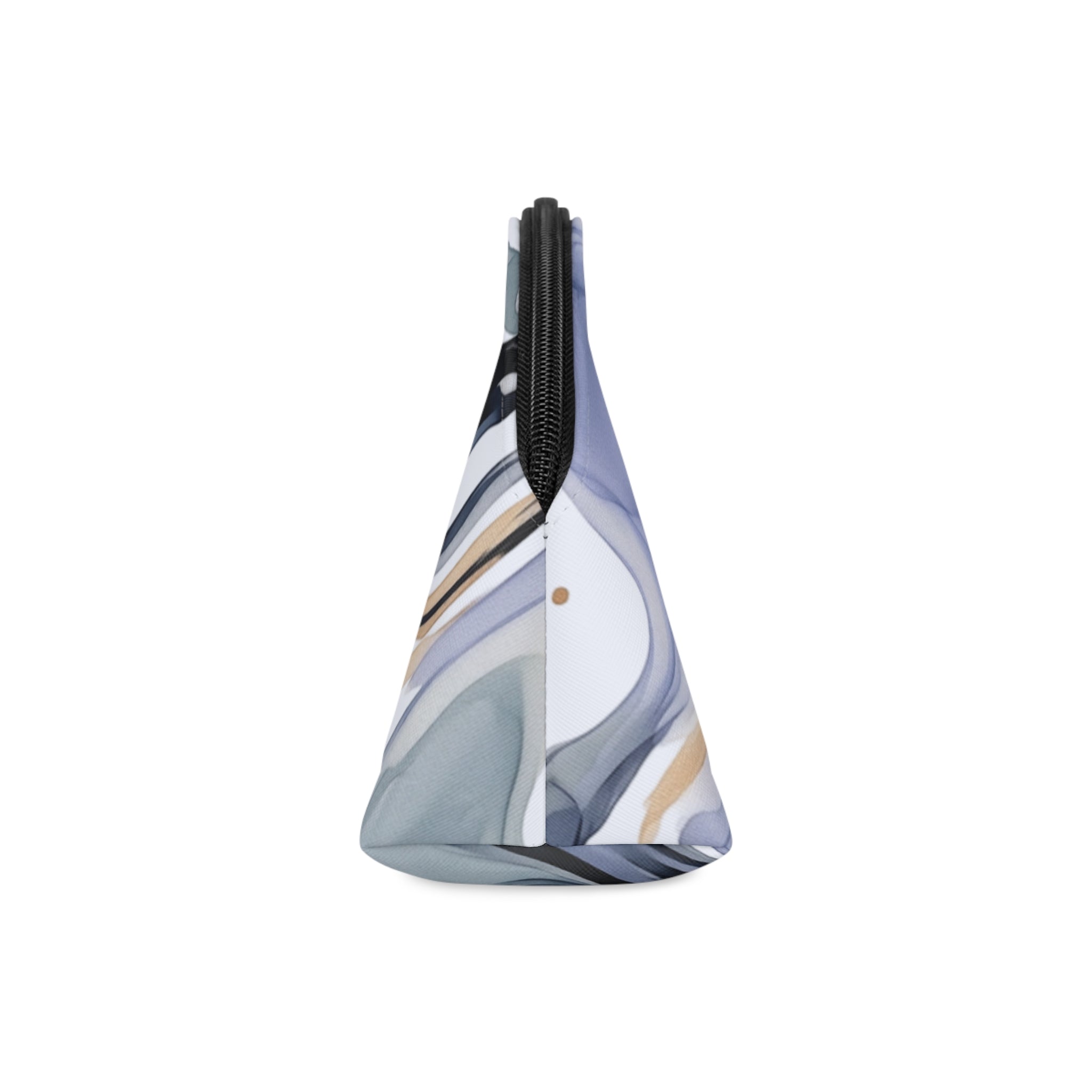 Cosmetic Pouch | Cool Toned Marble Abstract Makeup Bag