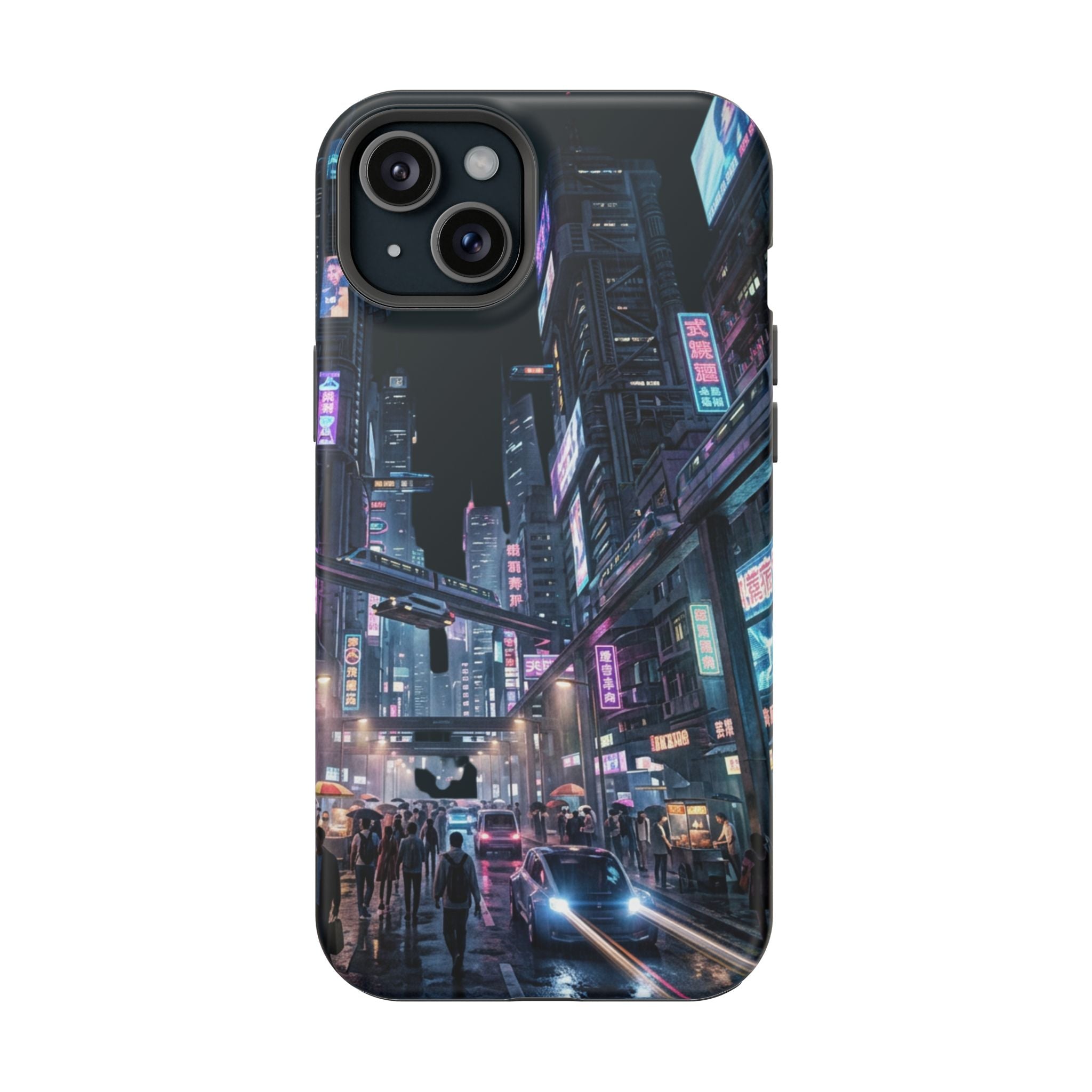 Phone Case | Cyberpunk City Magnetic Impact-Resistant Phone Cover