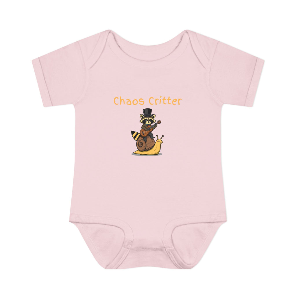 Baby Bodysuit | 'Chaos Critter' Playful Racoon Baby Onesie