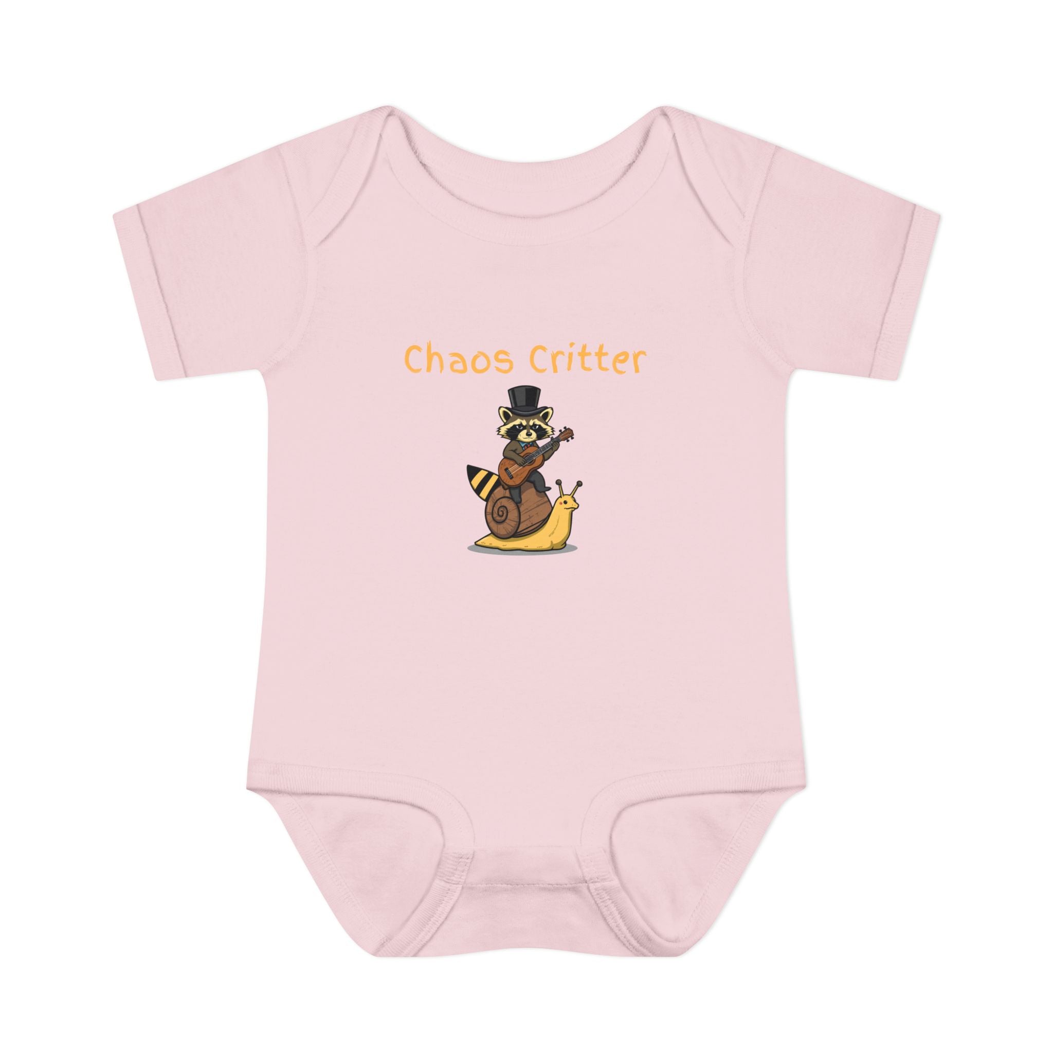 Baby Bodysuit | 'Chaos Critter' Playful Racoon Baby Onesie