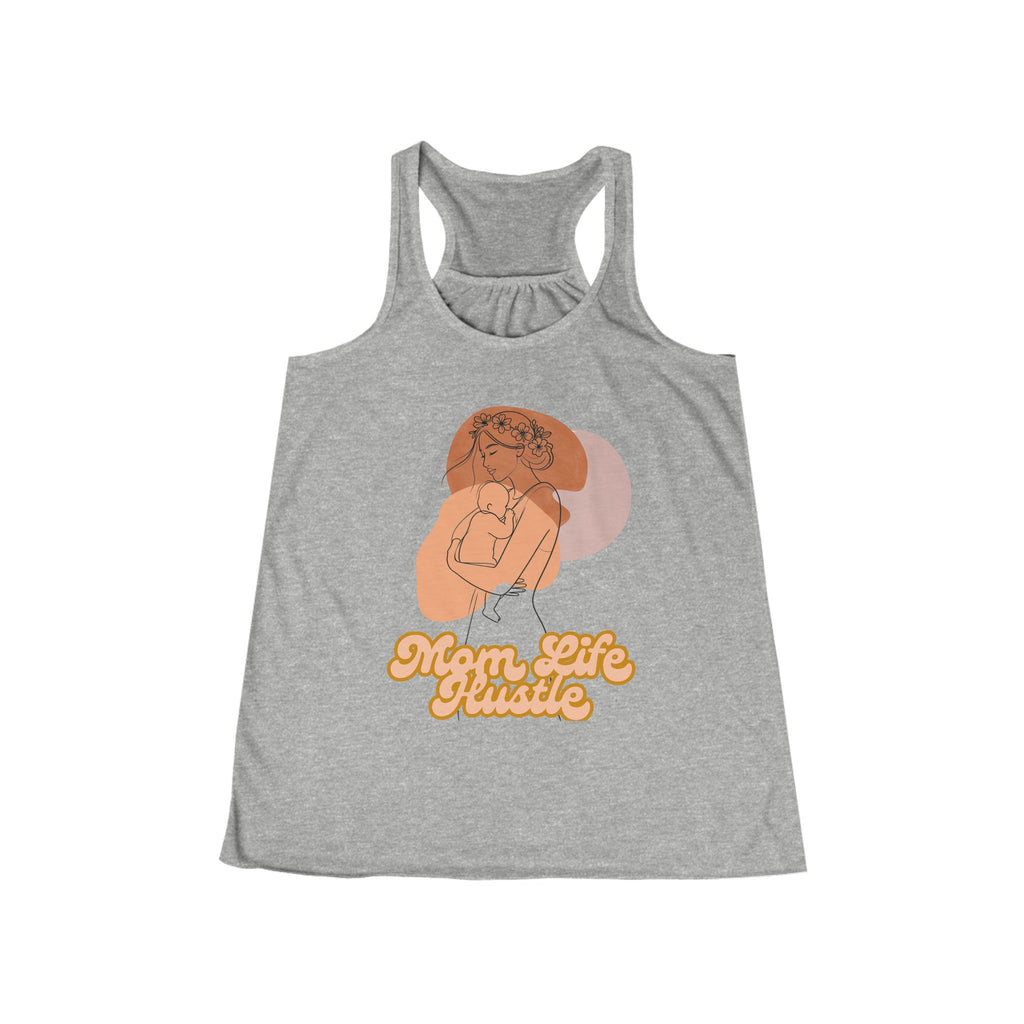 Women's Retro "Mom Life" Illustration Racerback Tank Top