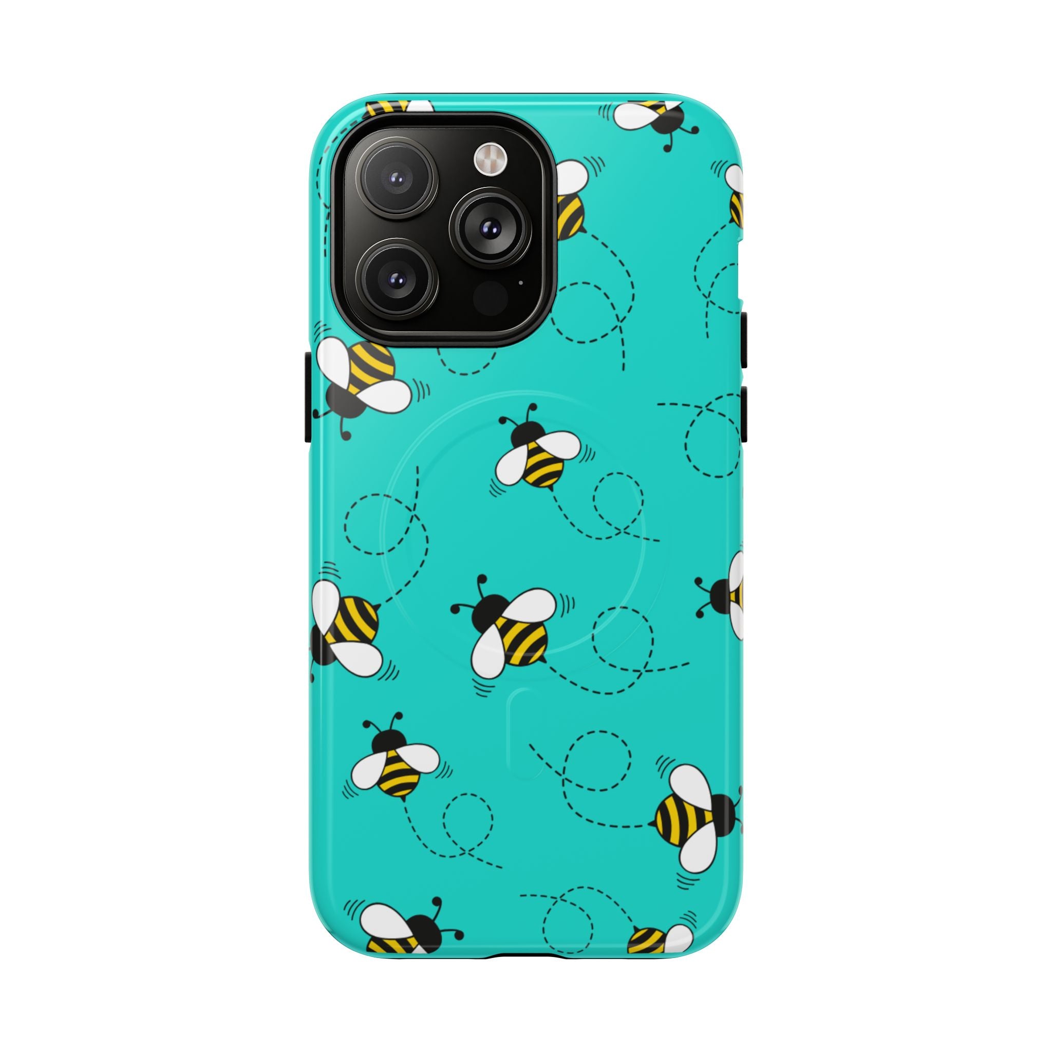 Phone Case | Cute Turquoise Bumblebee Tough Magnetic Phone Case
