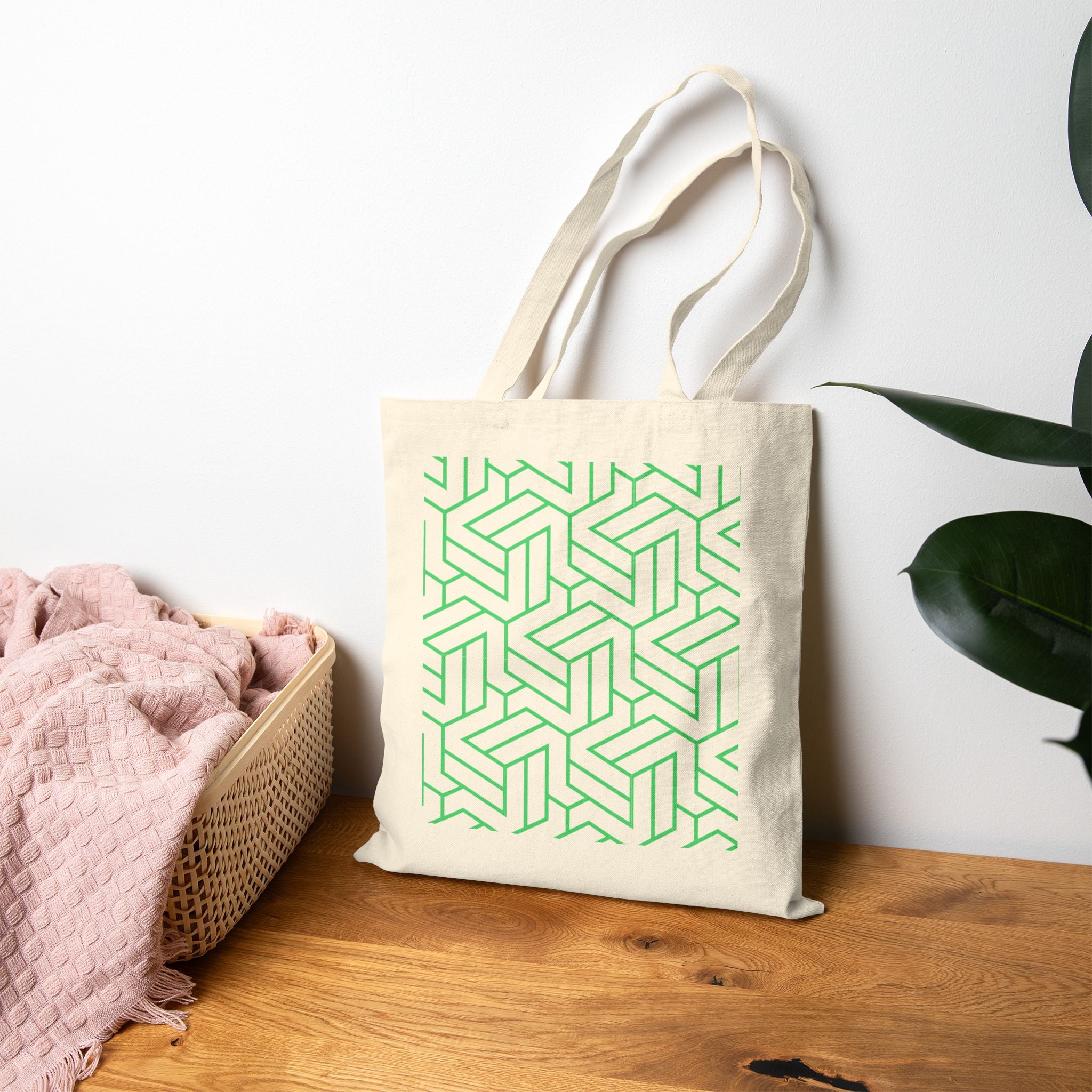 Tote Bag | Geometric Pastel Pattern