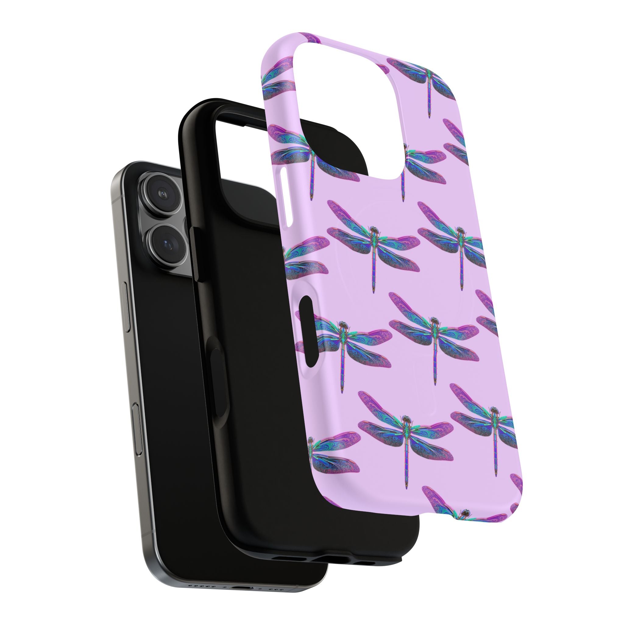 Phone Case | Blue Purple Dragonfly Tough Magnetic Case