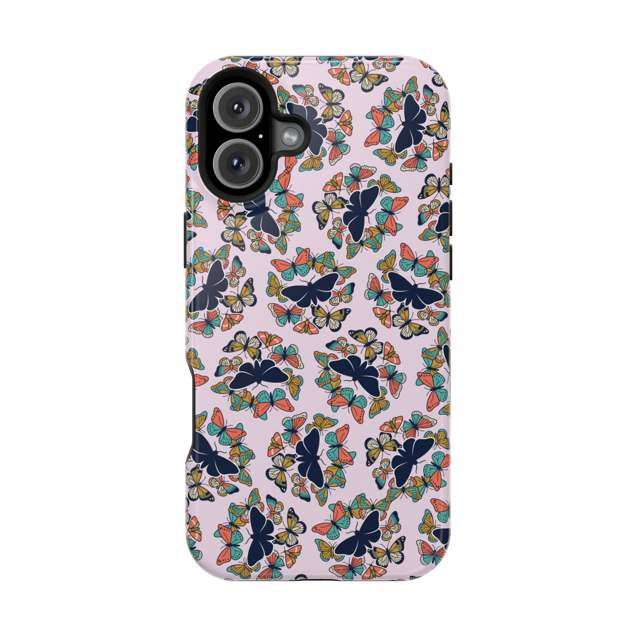 Phone Cases | Pastel Butterflies and Moths Pattern Magnetic Impact-Resistant Case