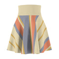 Women's Skater Skirt | Pastel Boho A-Line Striped Skirt