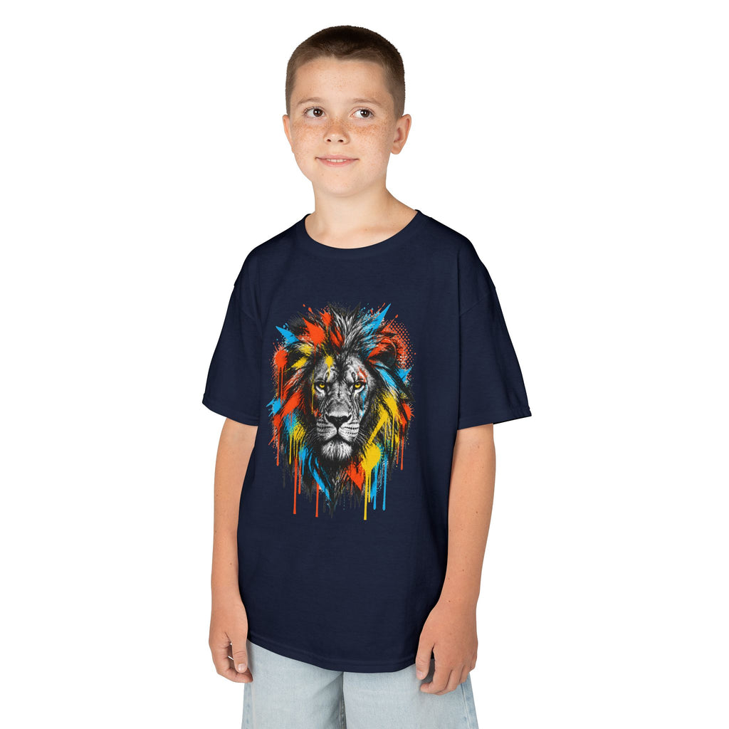 Lion Spirit Colorful Drip T-Shirt