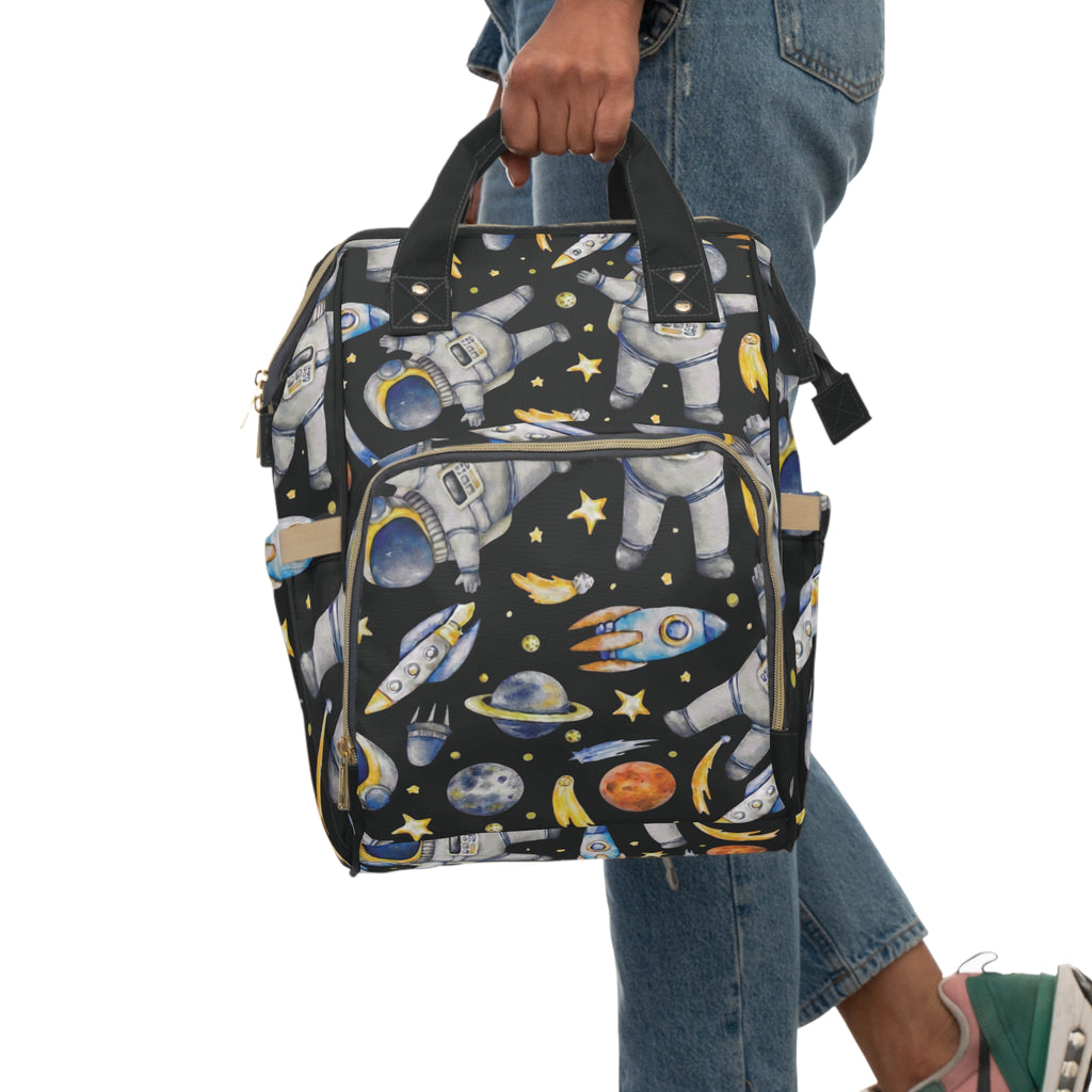 Diaper Backpack | Astronaut & Rocket Space Explorer Baby Bag