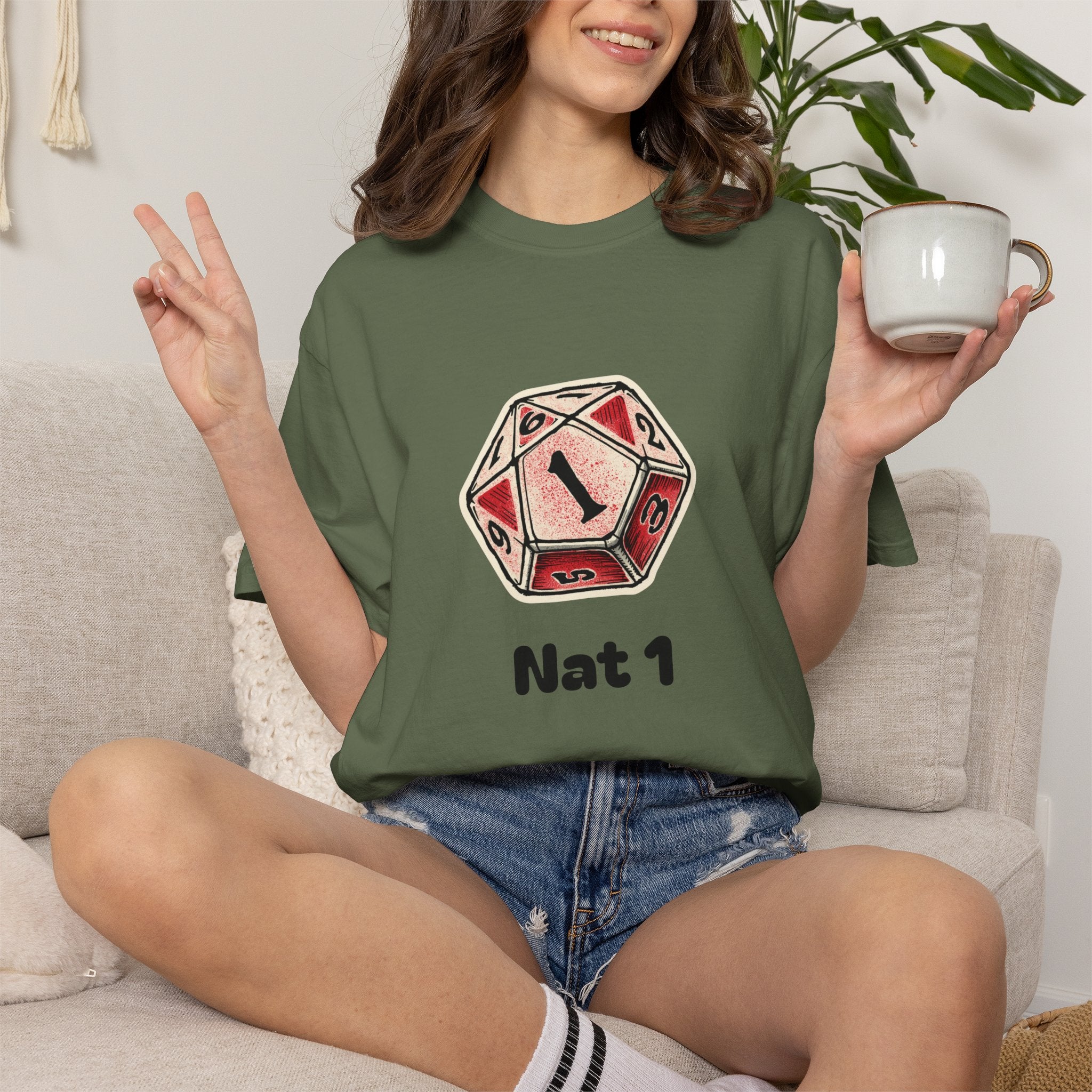 T-Shirt | Roleplaying RPG 'Nat 1' & 'Striving to Be the Whole Problem' Tee