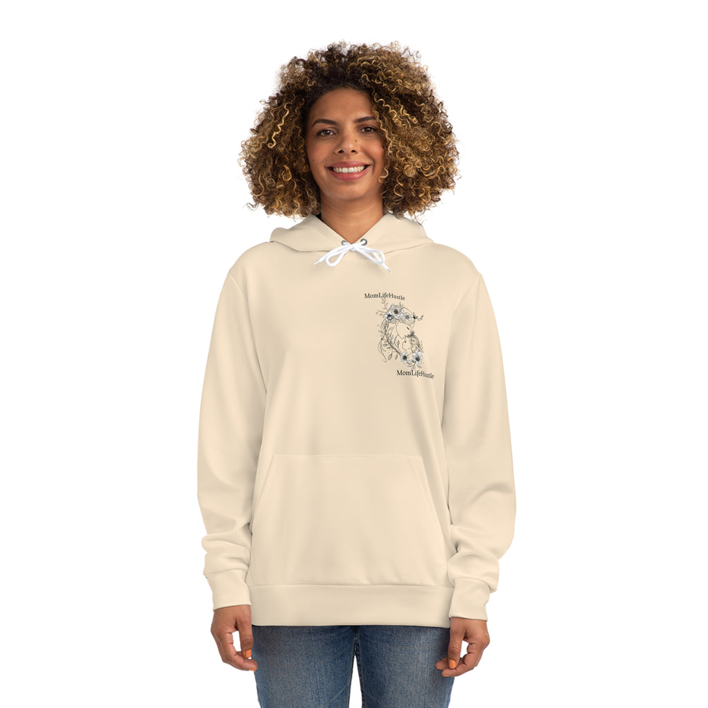MomLifeHustle Floral Hoodie