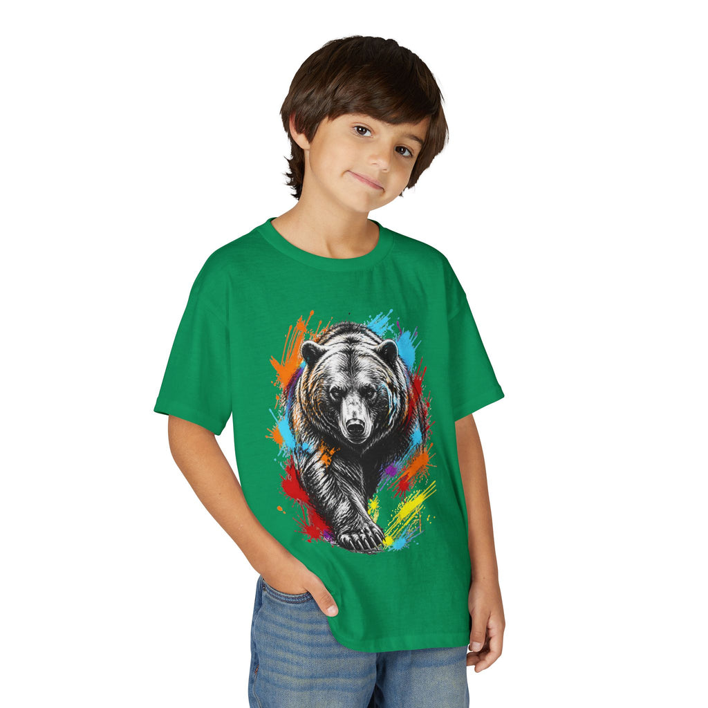 Color Splash Kodiak Bear T-Shirt for Children
