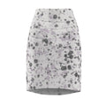 Women's Pencil Skirt | Lavender Gray Abstract Watercolor Spot Midi
