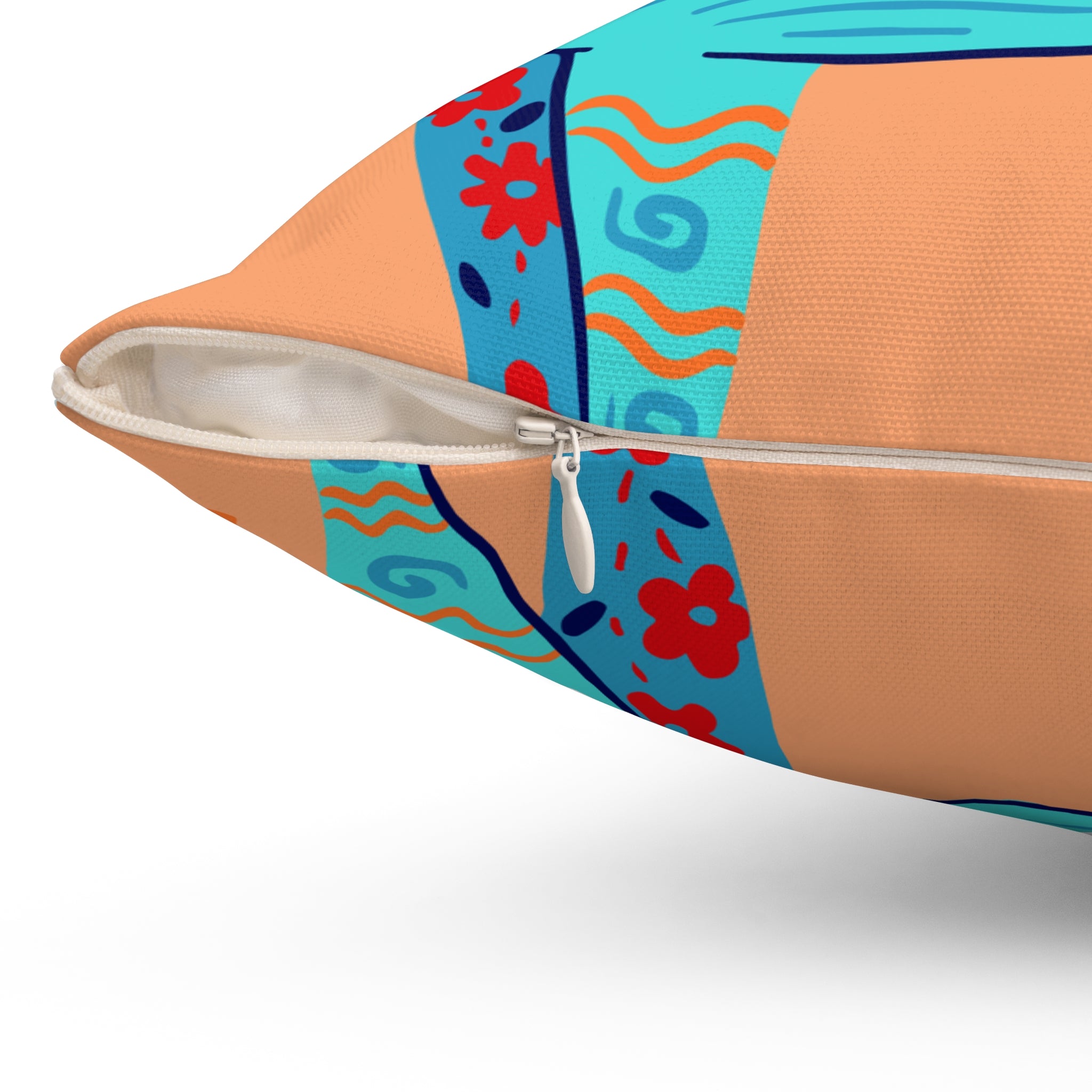 Throw Pillow | Boho Folk Art Fox Decorative Pillow