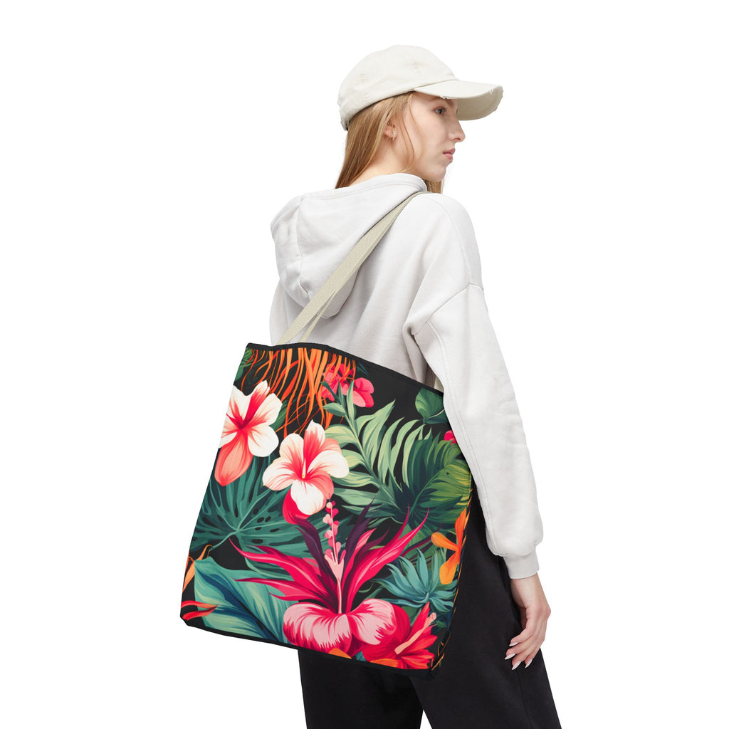 Tote Bag | Vibrant Tropical Beach & Market Tote
