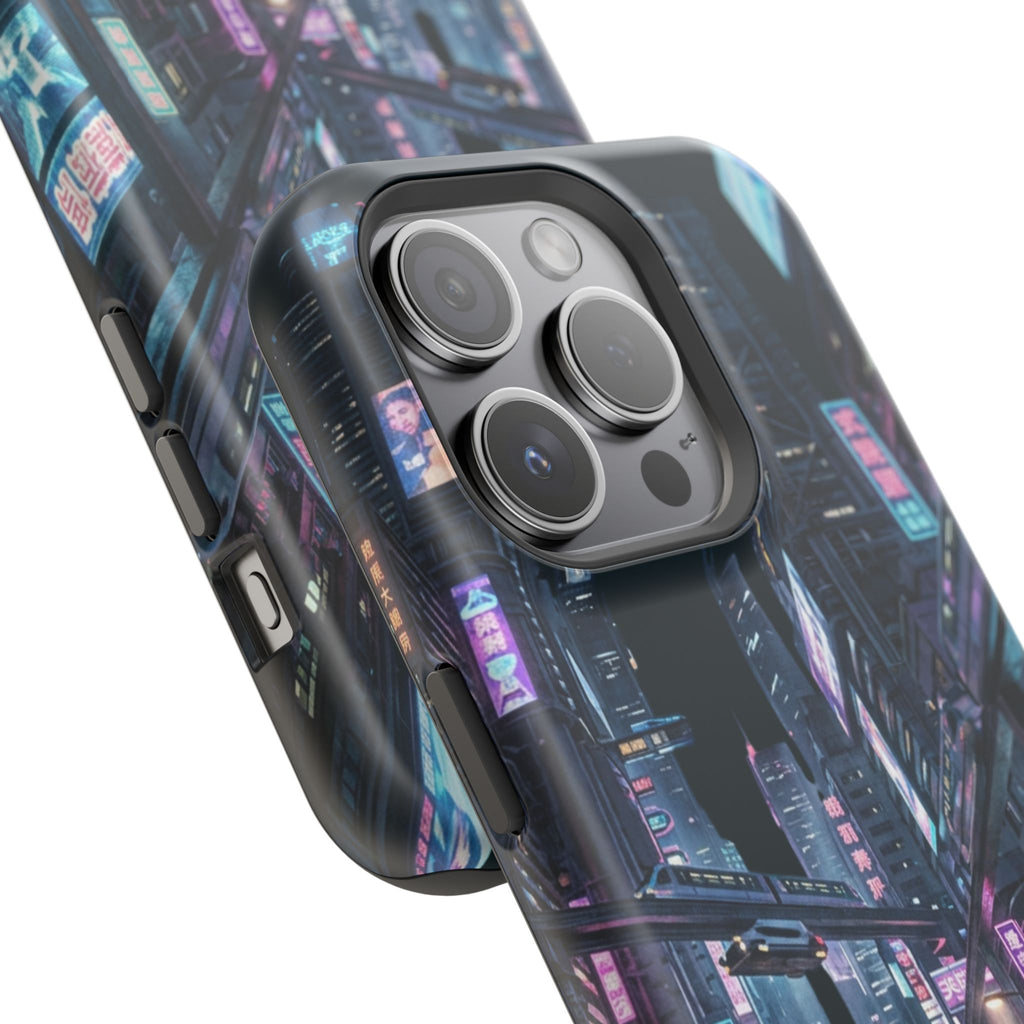 Phone Case | Cyberpunk City Magnetic Impact-Resistant Phone Cover