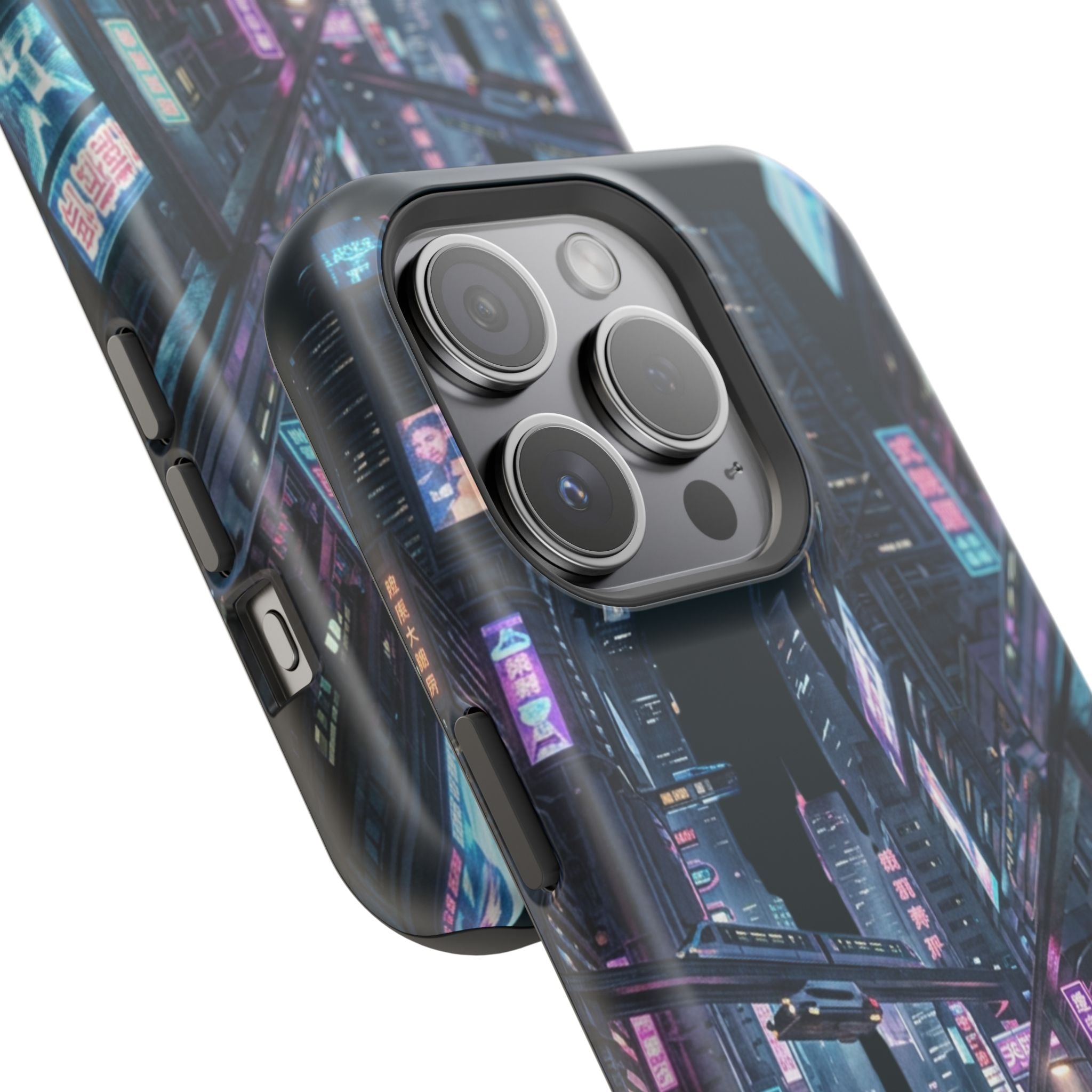 Phone Case | Cyberpunk City Magnetic Impact-Resistant Phone Cover
