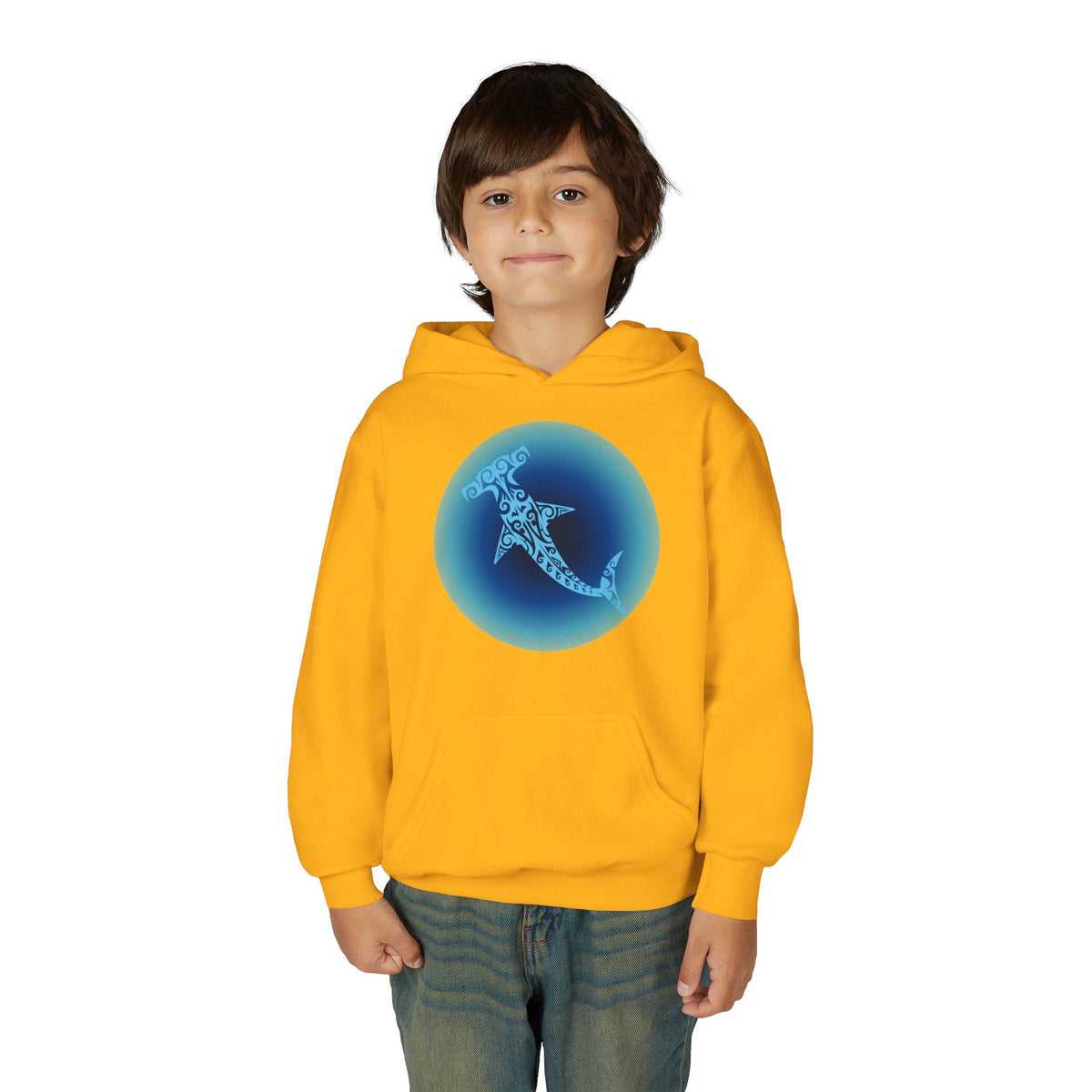Tribal Hammerhead Youth Hoodie