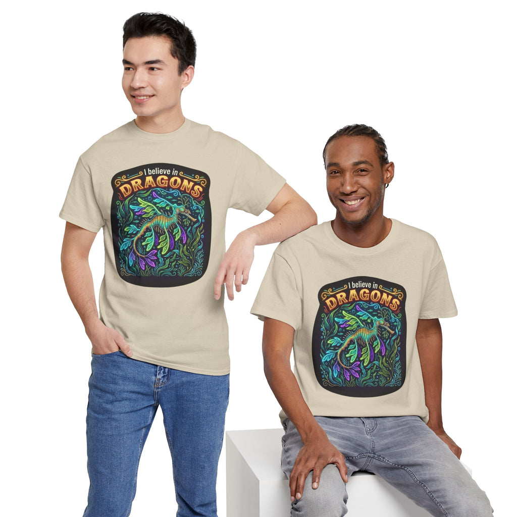 T-Shirt | 'I Believe in Dragons' Colorful Graphic Tee