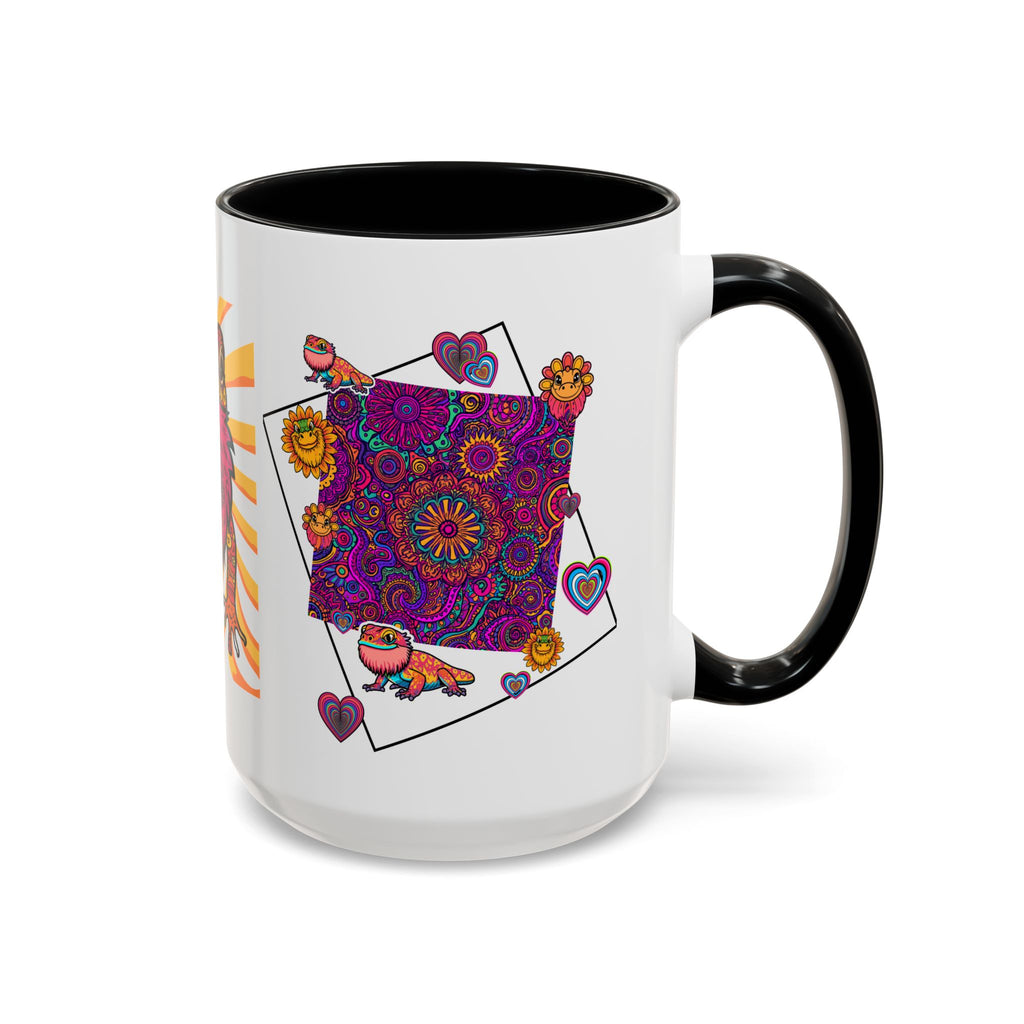 Coffee Mug | Psychedelic Lizards Accent Ceramic Mug
