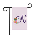Home & Garden Banner | 'N' Monogram Tropical Hummingbirds Flag