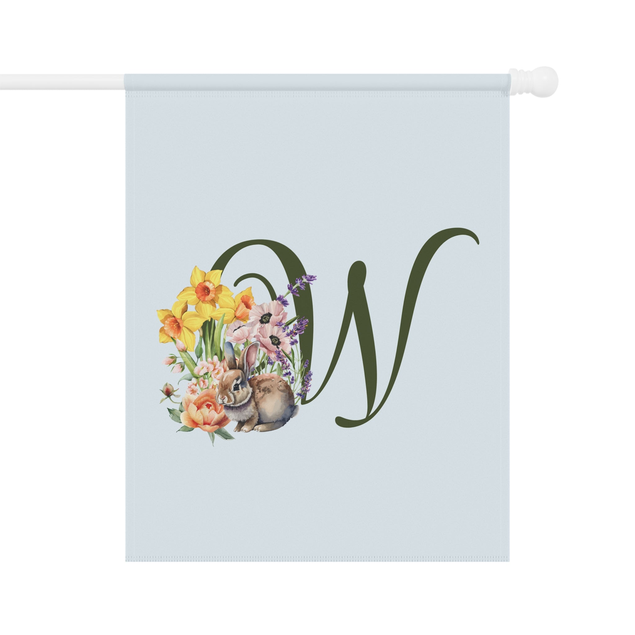 Home & Garden Banner | 'W' Monogram Spring Garden Flag