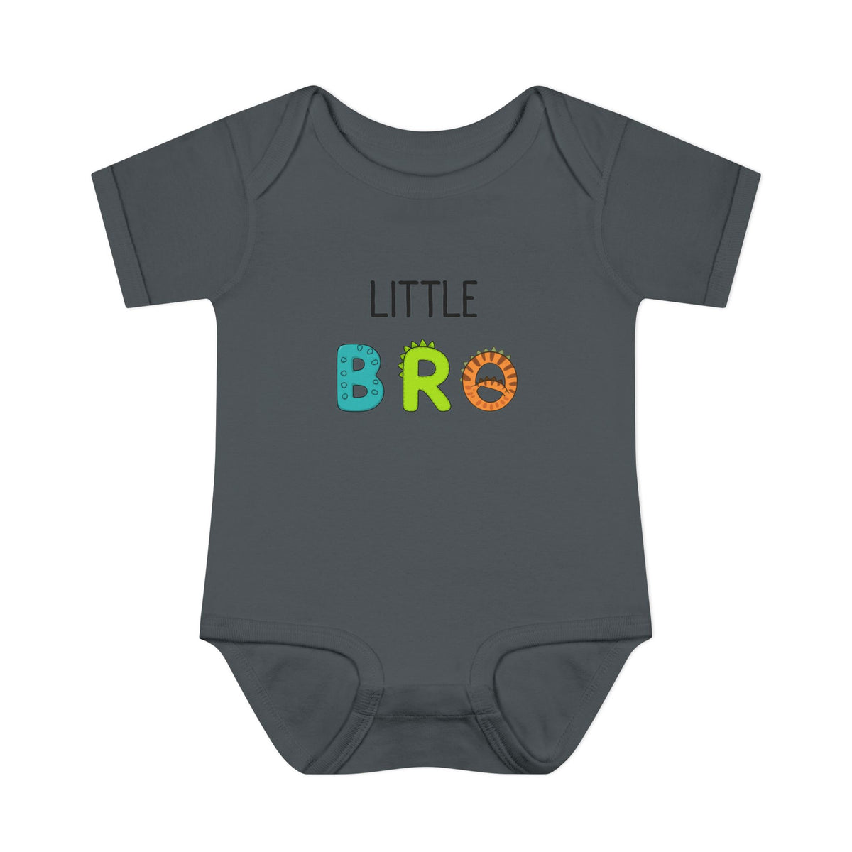 Little Bro Dino Letters Onesie