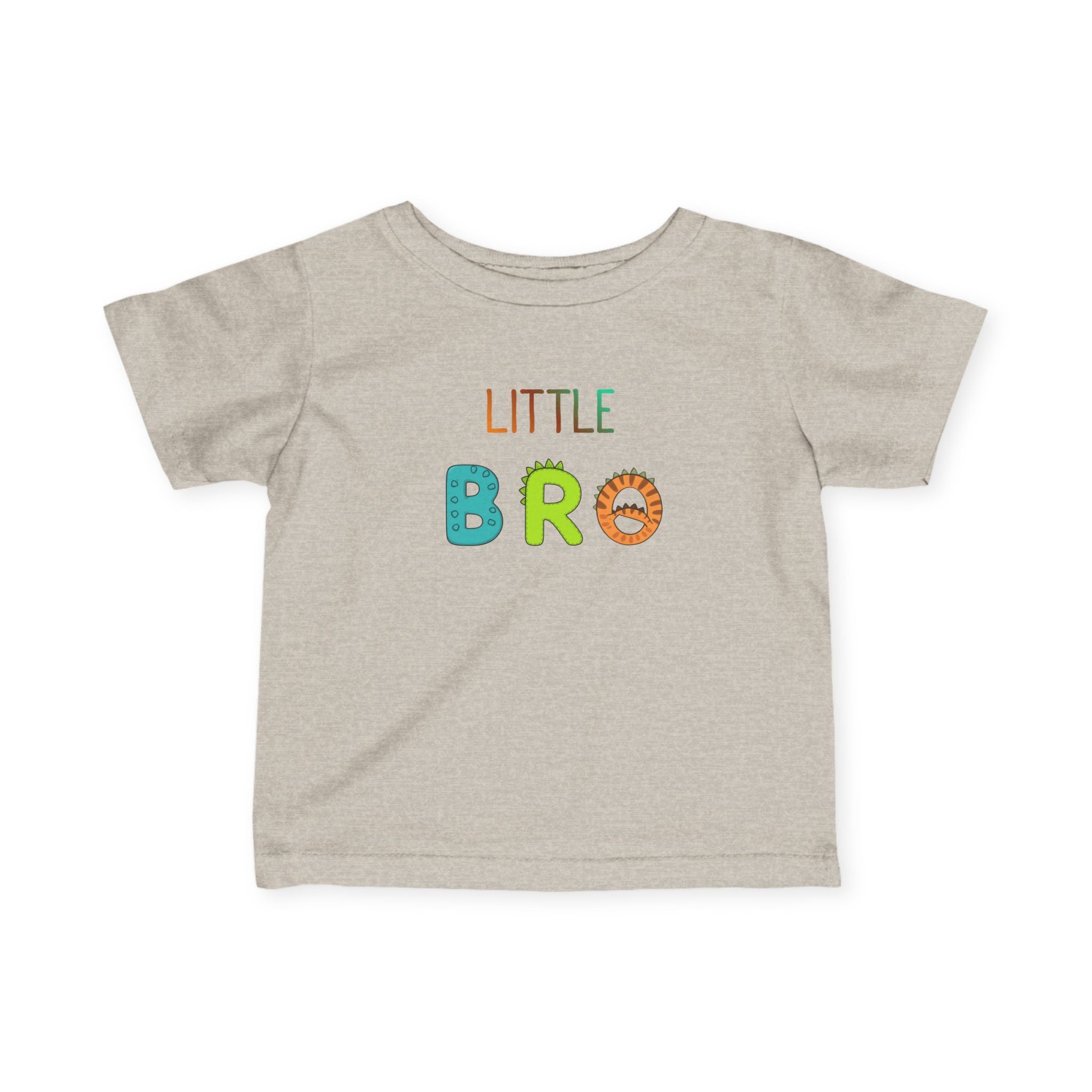 T-Shirt | 'Little Bro' Dino Letters Infant Tee