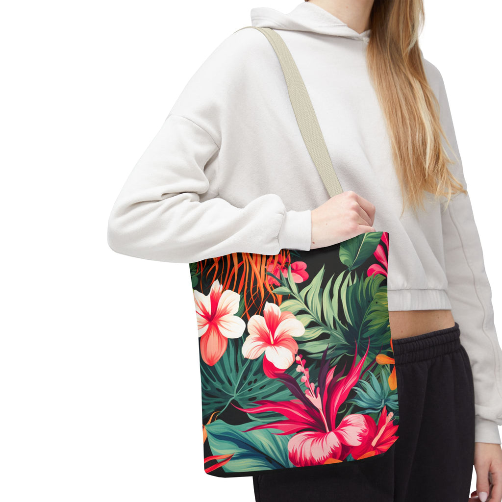 Tote Bag | Vibrant Tropical Beach & Market Tote
