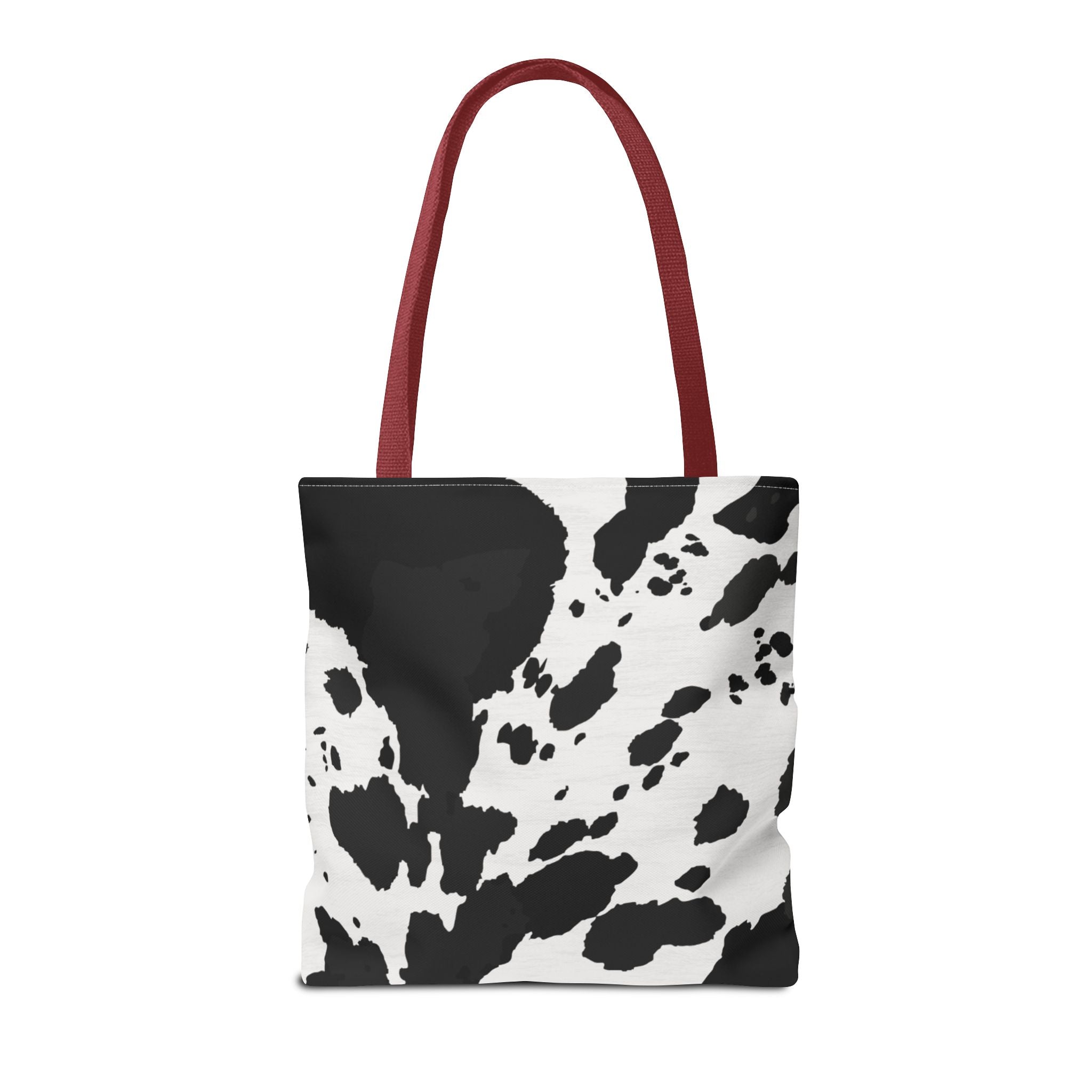 Tote Bag | Black & White Cow Print Patterned Shoulder Tote