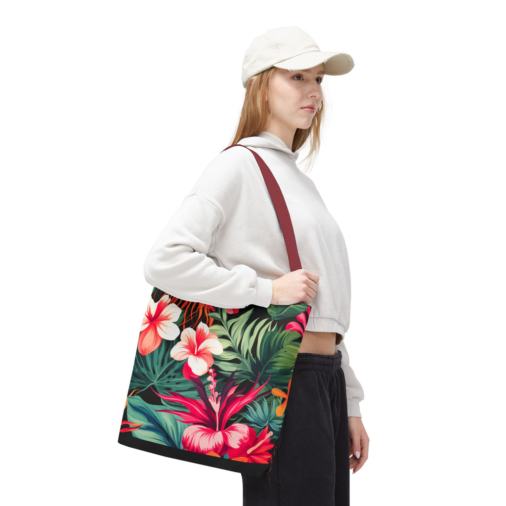 Tote Bag | Vibrant Tropical Beach & Market Tote