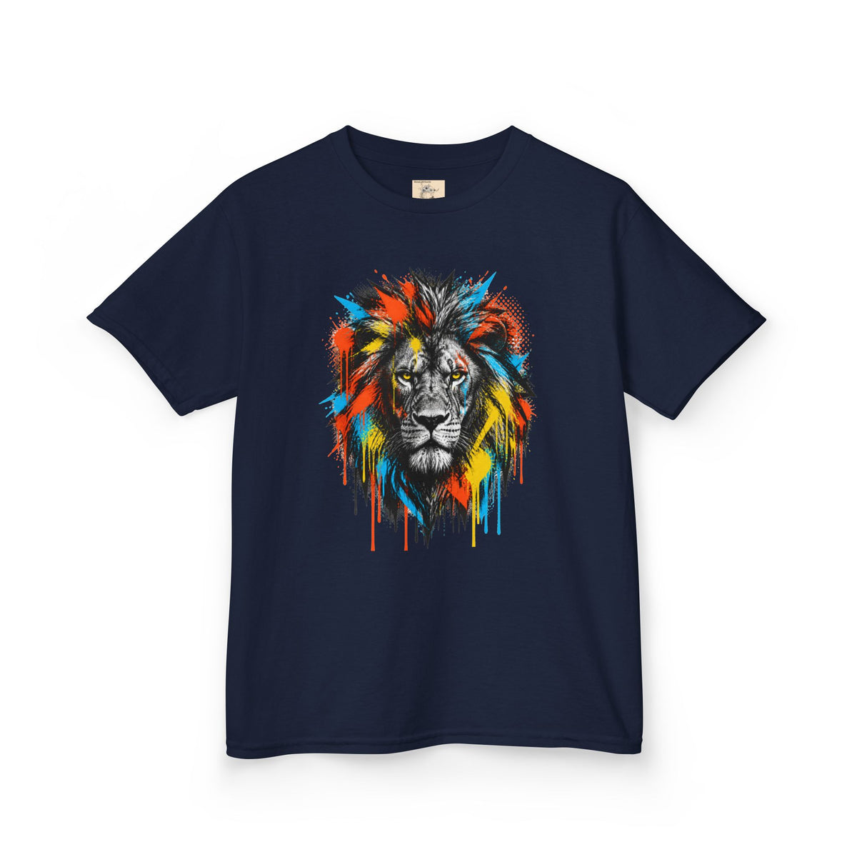 Lion Spirit Colorful Drip T-Shirt