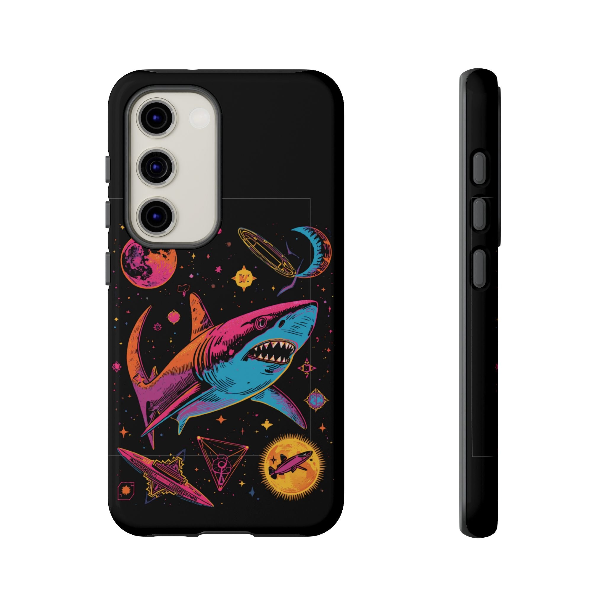 Phone Cases | Neon Space Shark Case