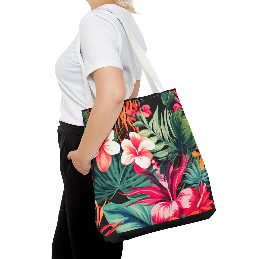 Tote Bag | Vibrant Tropical Beach & Market Tote