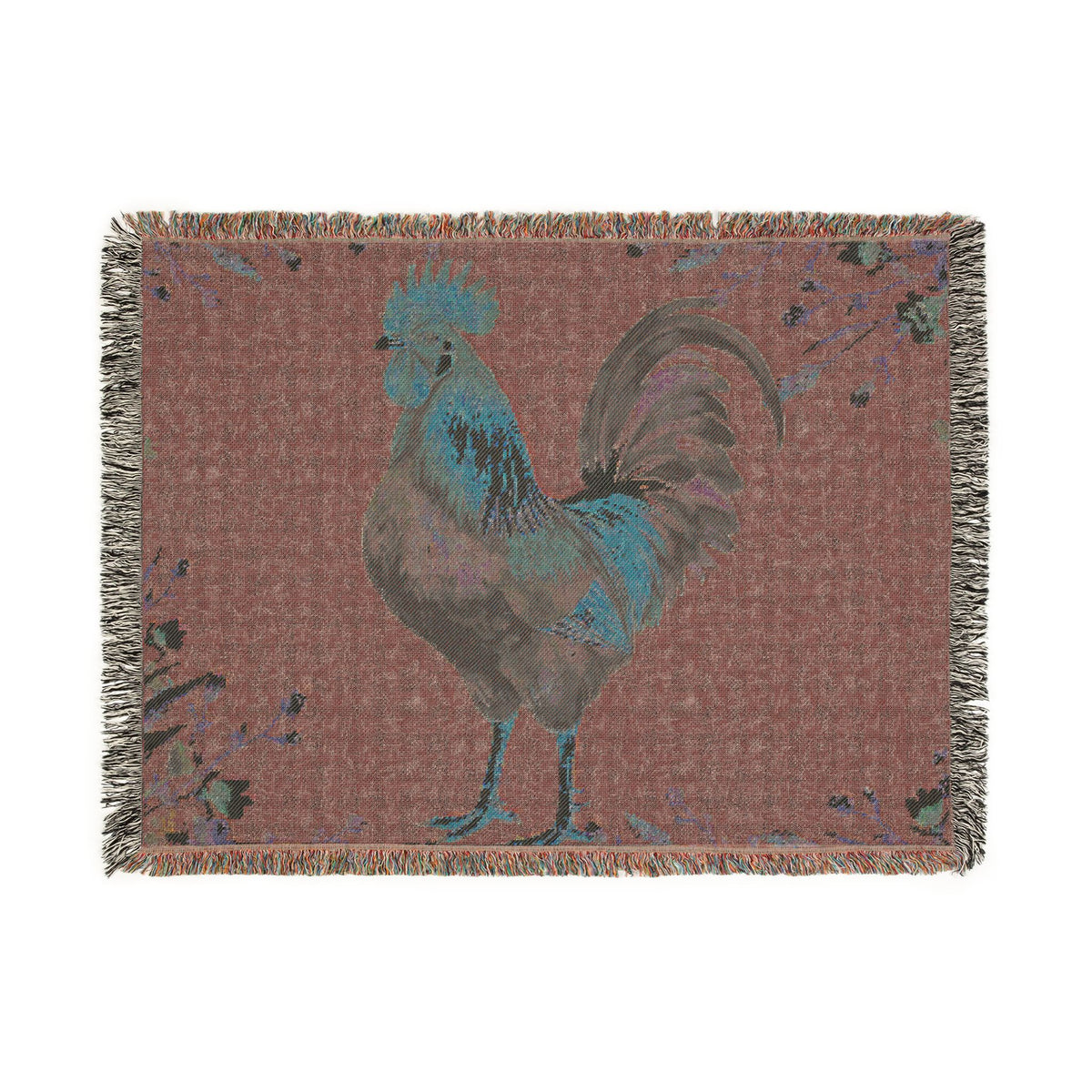 Farmhouse Rooster Tapestry Blanket