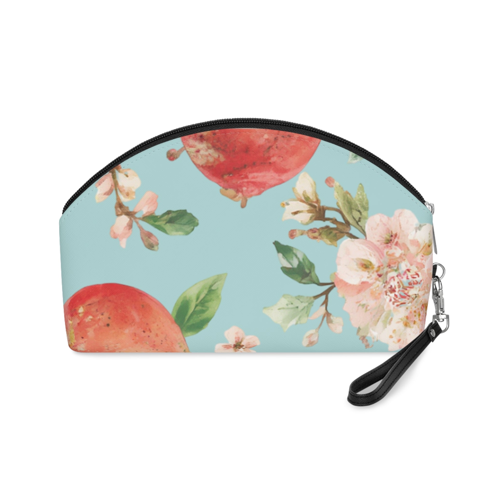 Cosmetic Pouch | Watercolor Fruit and Blossoms Makeup Bag