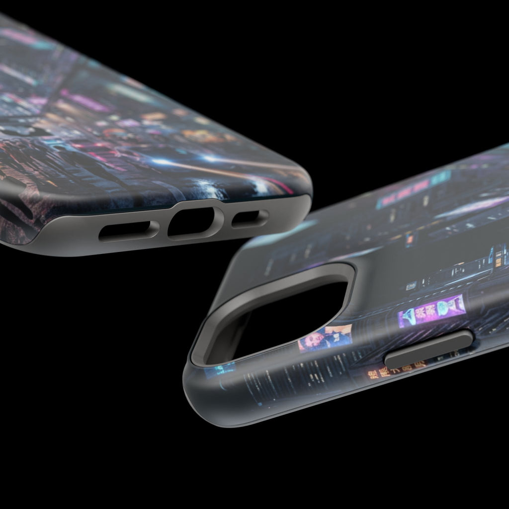 Phone Case | Cyberpunk City Magnetic Impact-Resistant Phone Cover