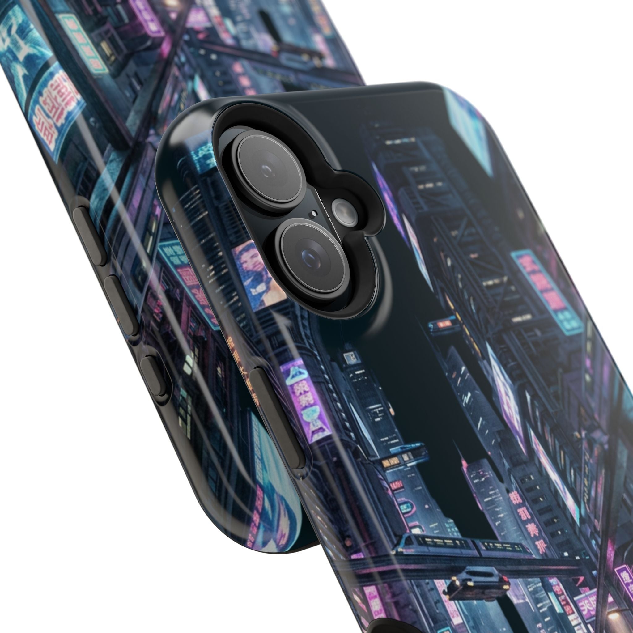Phone Case | Cyberpunk City Magnetic Impact-Resistant Phone Cover