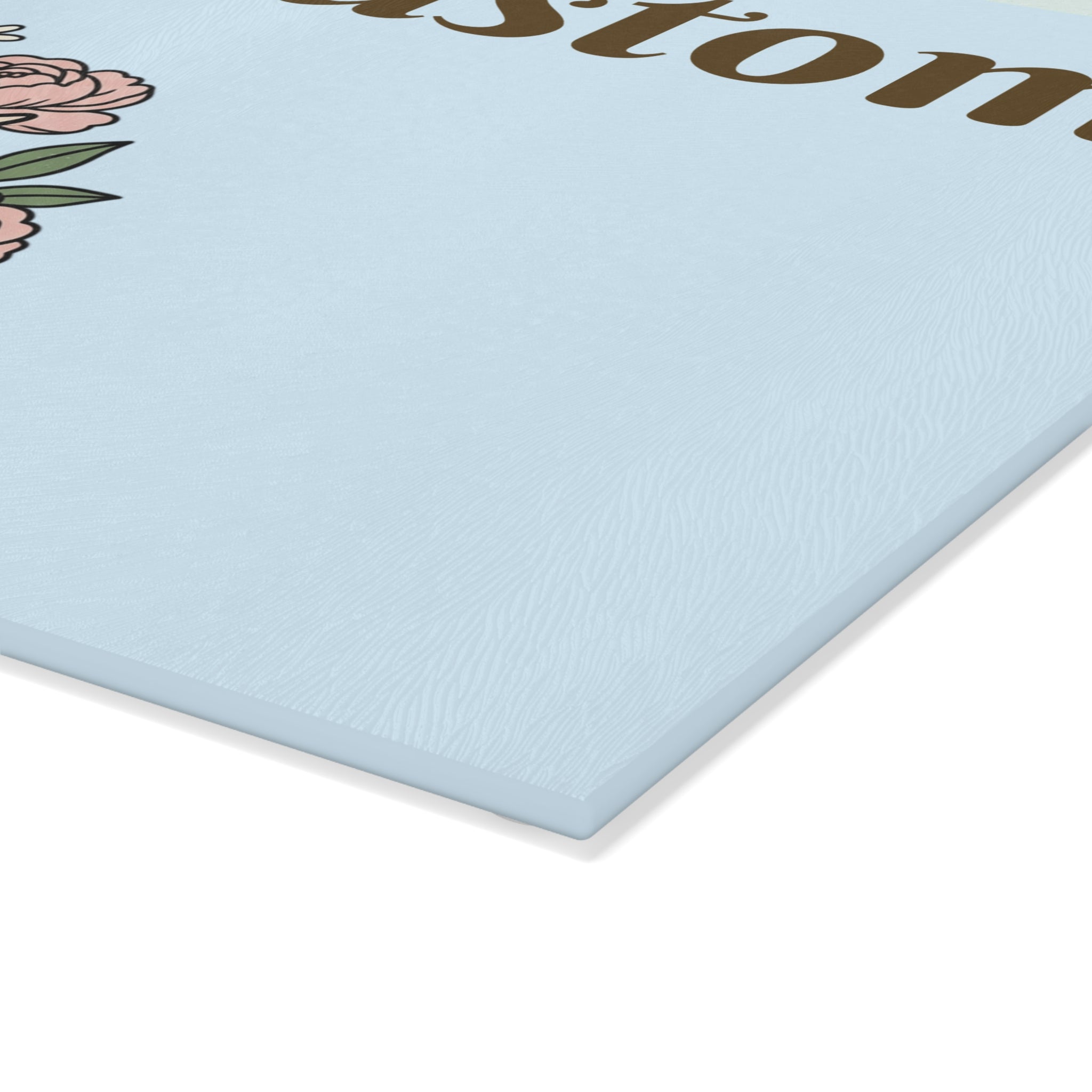 Glass Cutting Board | Customizable Name Option Highland Cow
