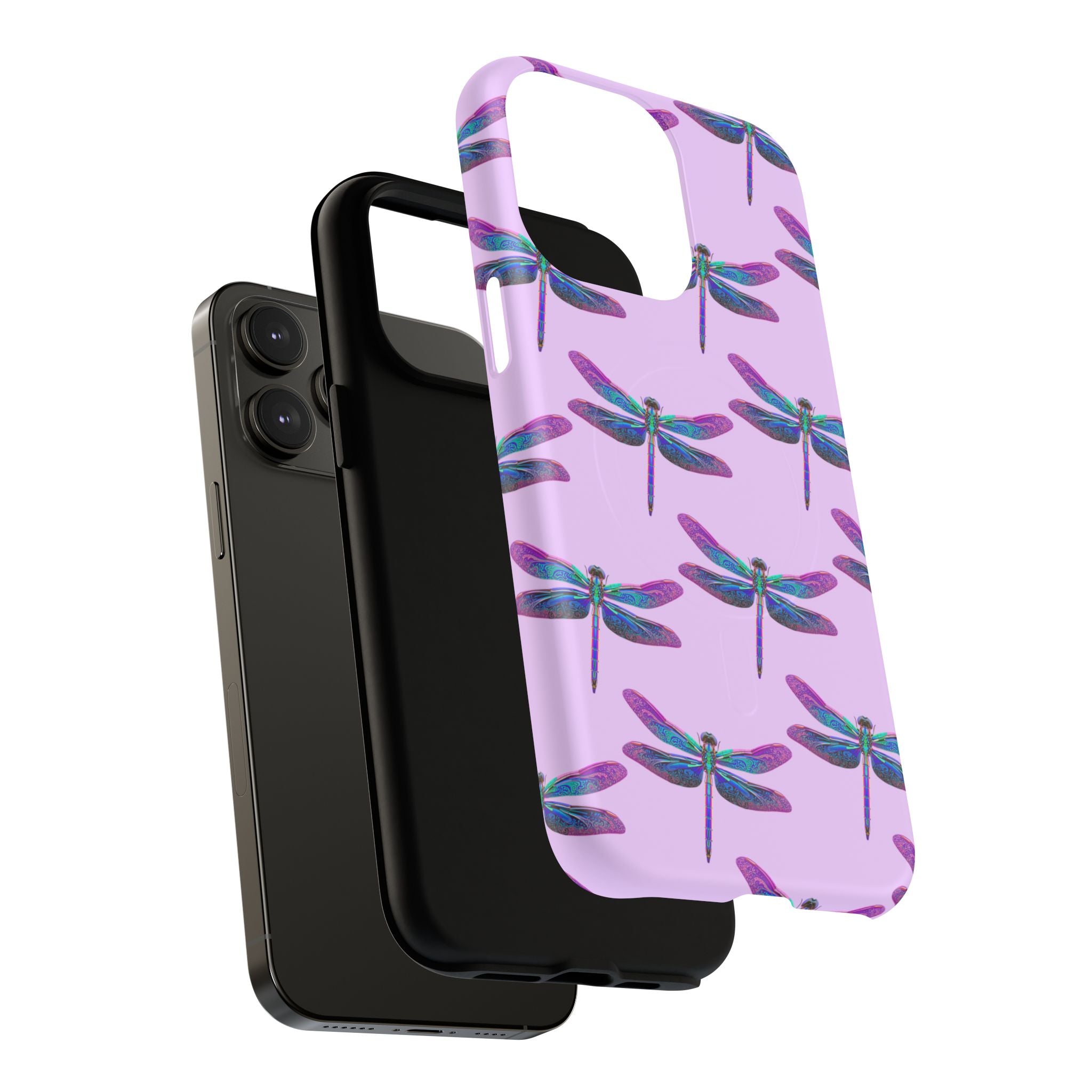 Phone Case | Blue Purple Dragonfly Tough Magnetic Case
