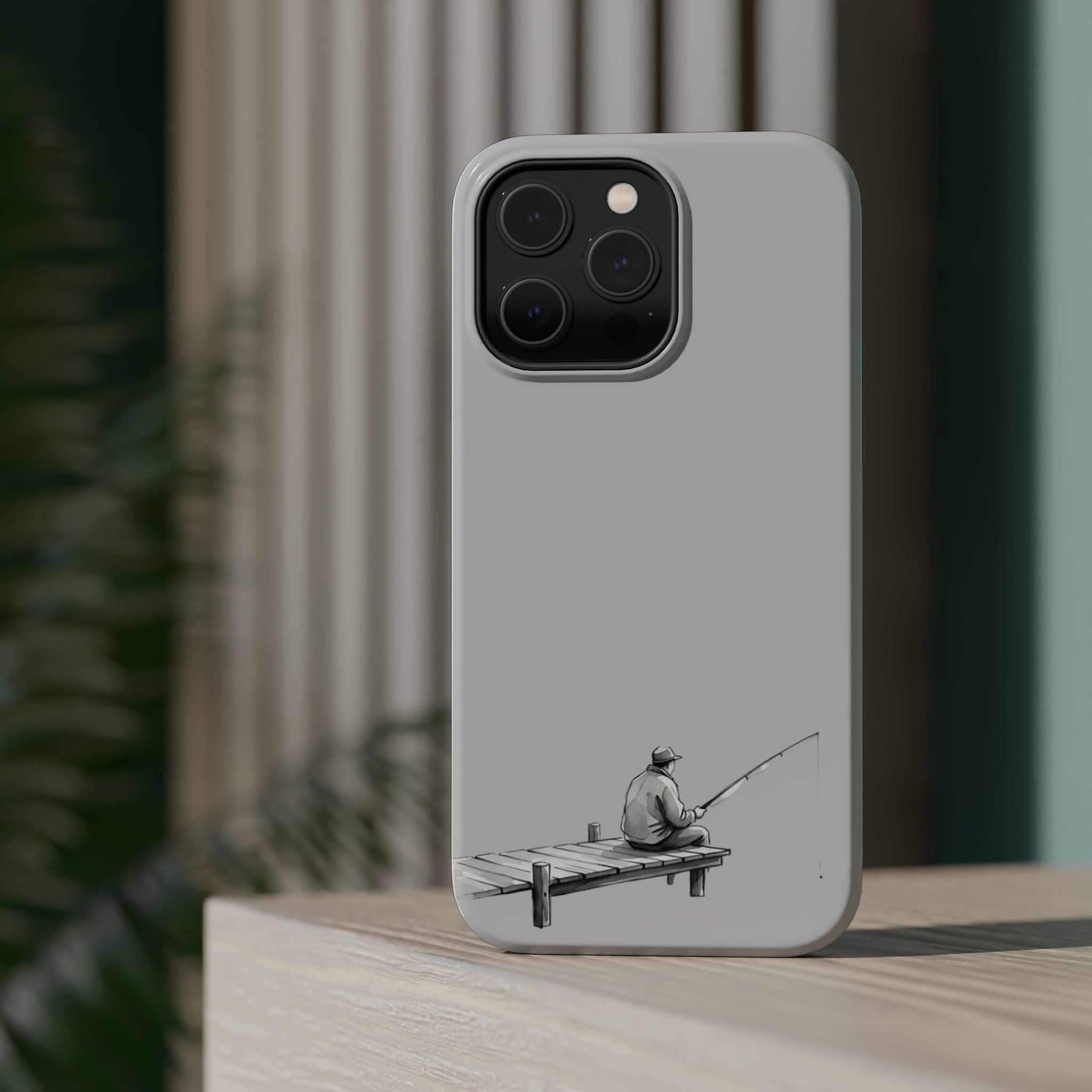 Phone Case | Fishing Dock Minimalist Magnetic Impact-Resistant Case